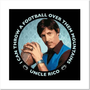 My Favorite People Uncle Rico Football Mountains Blue Idol Gift Fot You Posters and Art